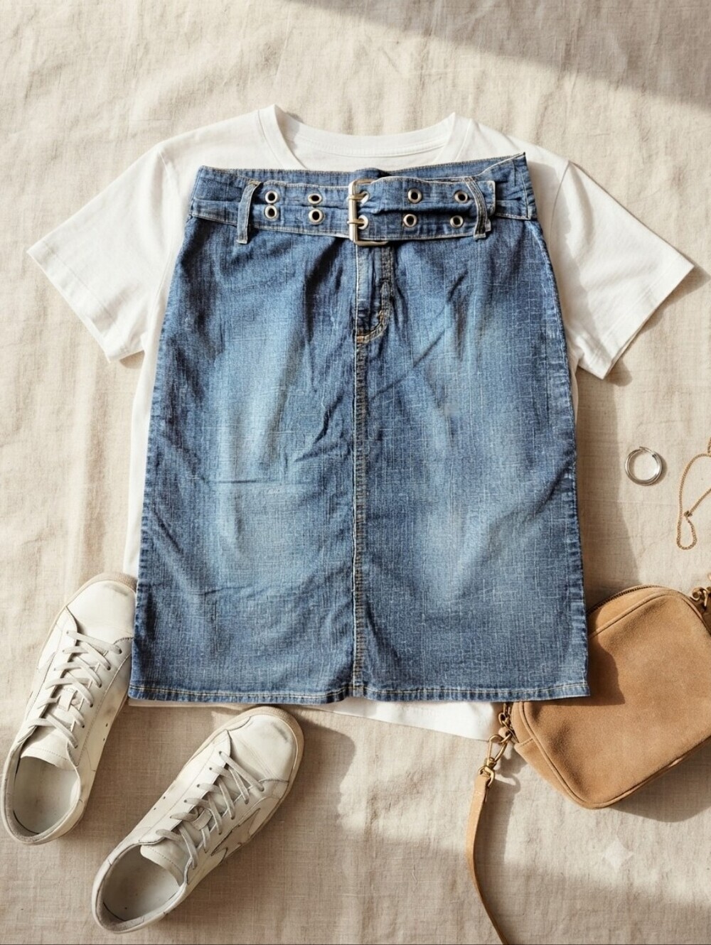 90s Y2K Judy Blue Stretch Denim Skirt